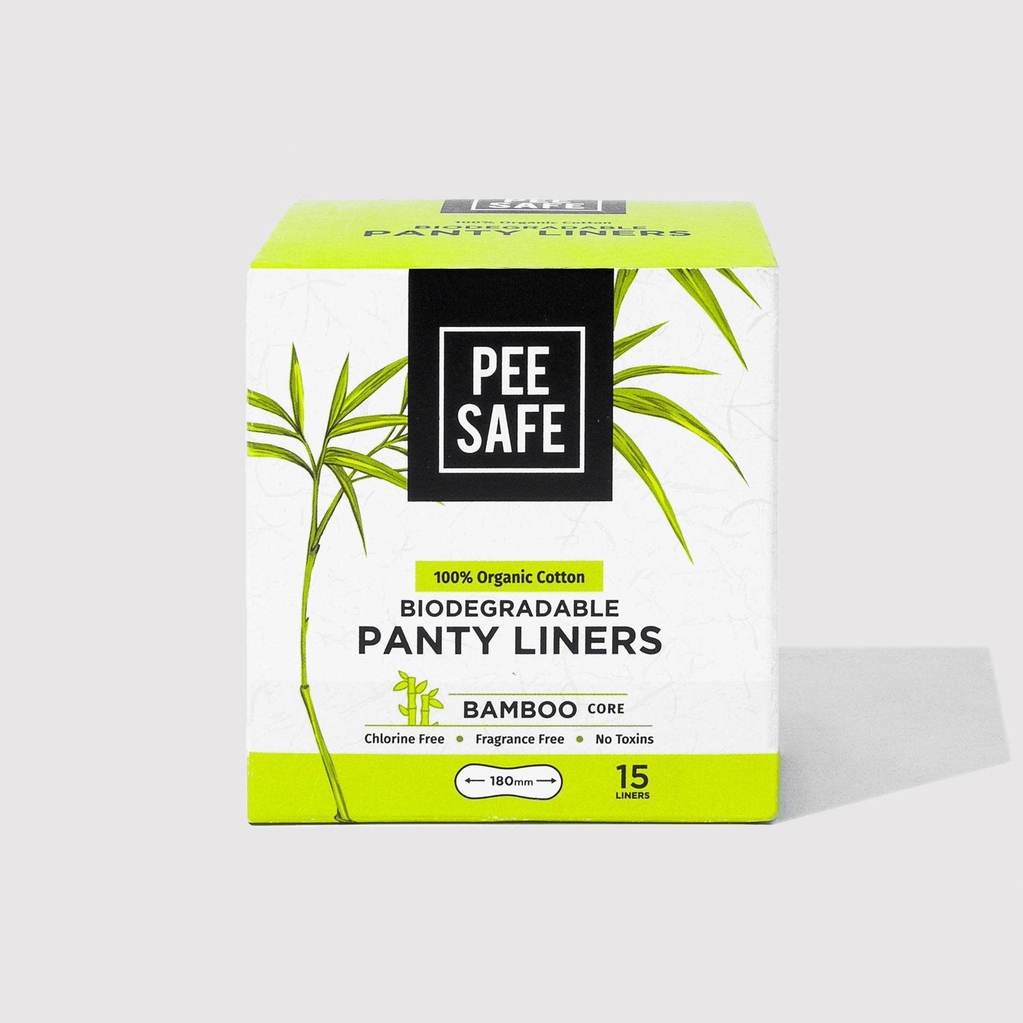 Pee Safe Biodegradable Panty Liners (15 Liners) - BYOC