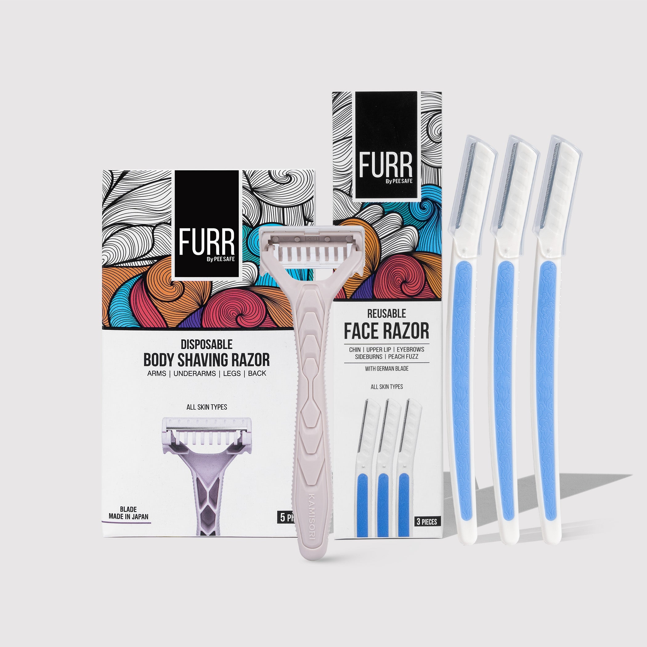 Furr Disposable Body Razor & Reusable Face Razor