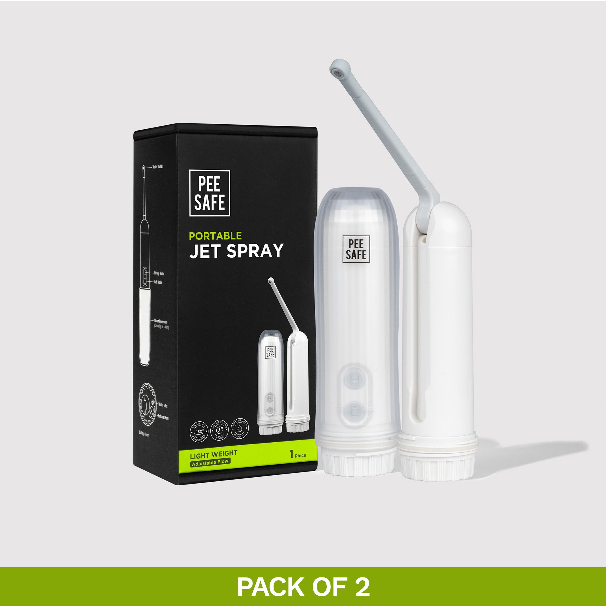 Pee Safe Portable Jet Spray (Pack of 2)