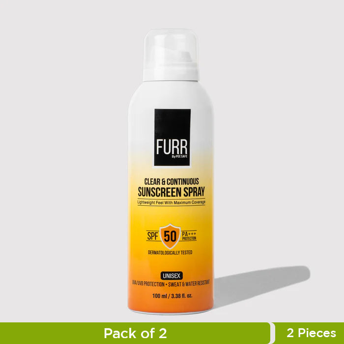 Furr Sunscreen Spray SPF 50 (Pack of 2)