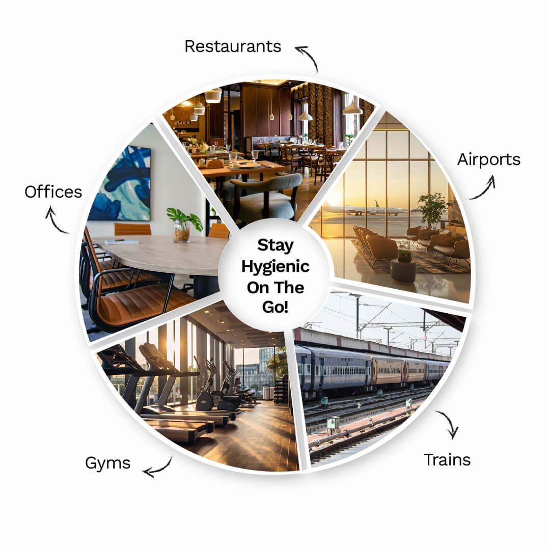 Pee Safe Mini Toilet Seat Sanitizer Spray (Floral) - 25 ML - BYOC