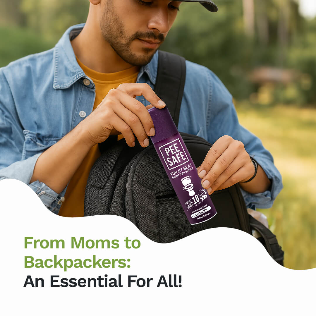 Pee Safe Toilet Seat Sanitizer Spray (Lavender) - 300 ML - BULK BUY