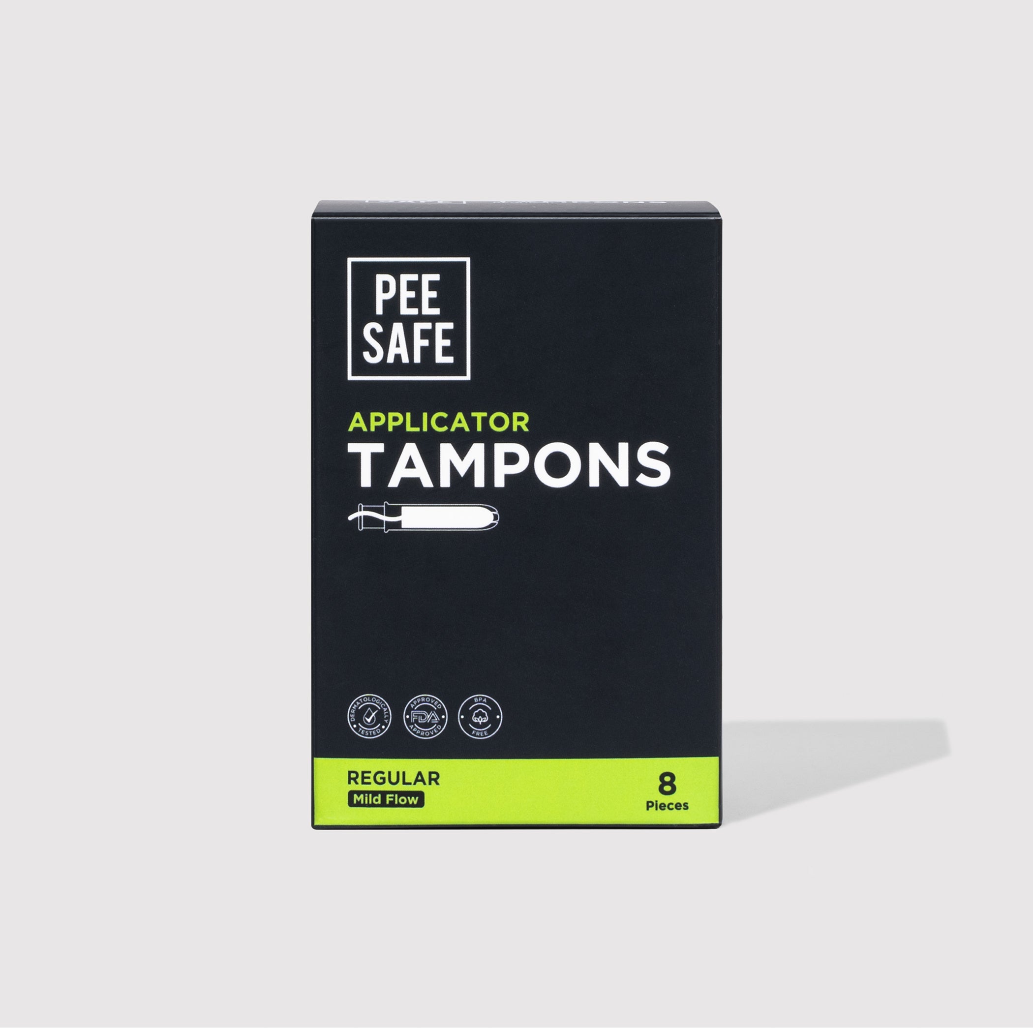Pee Safe Applicator Tampons - Regular (8 Tampons)
