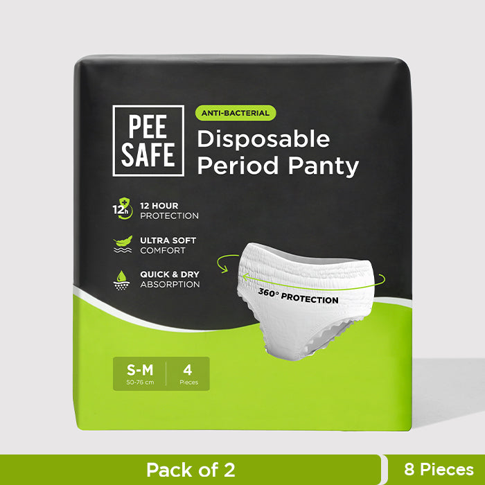 Pee Safe Disposable Period Panty (S-M) 4N (Pack of 2)