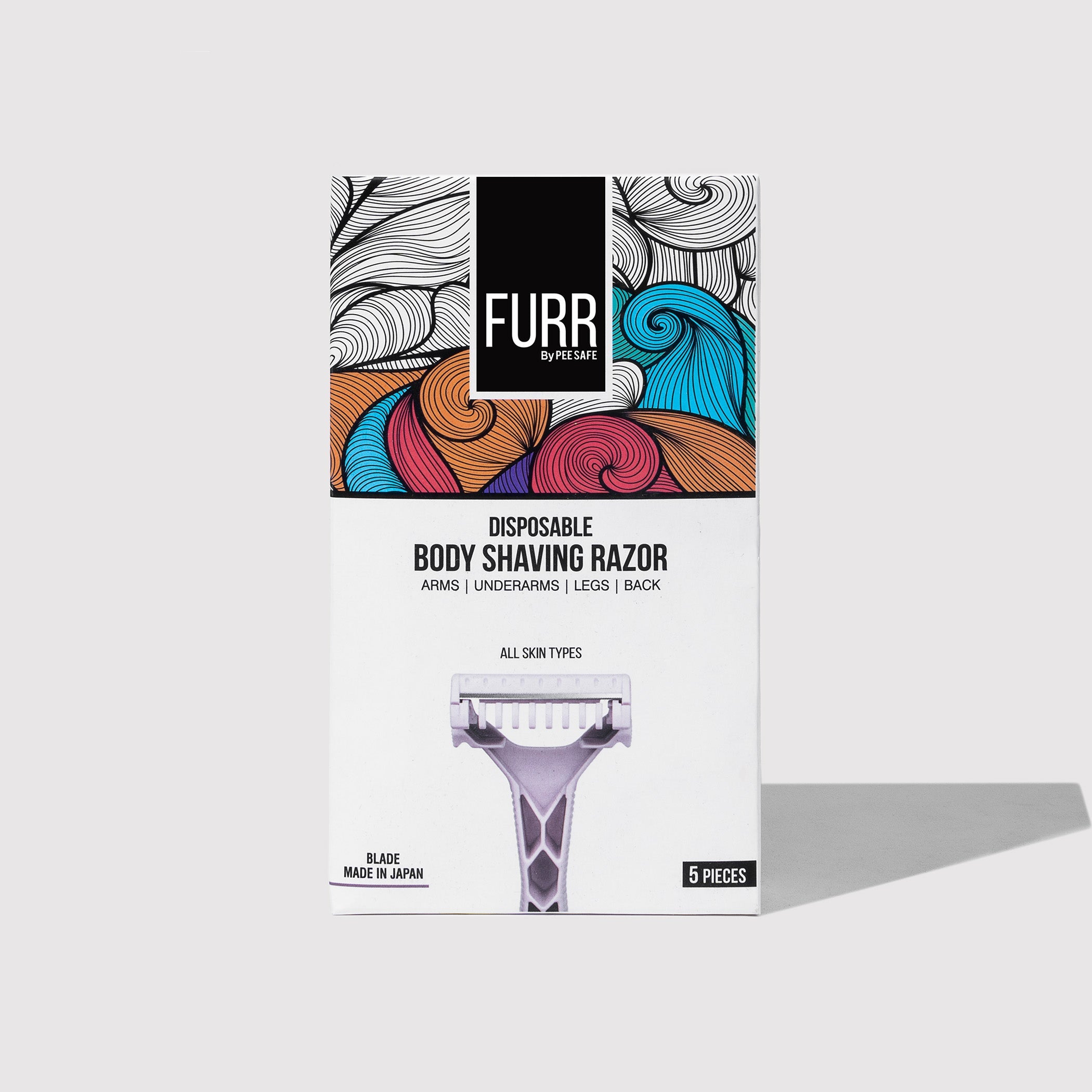 Furr Disposable Body Shaving Razor (Pack of 5) - BYOC