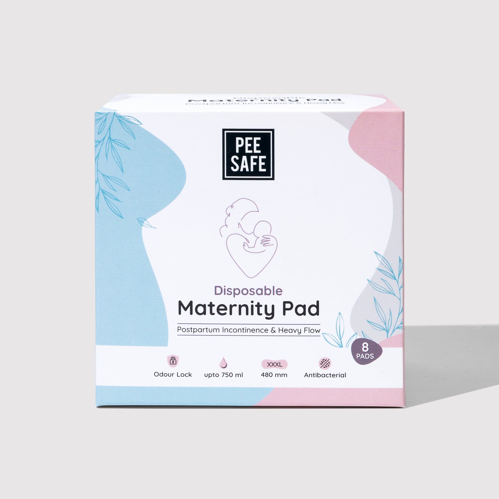 Pee Safe Maternity Pads - 8 Pads (480 MM) - BYOC