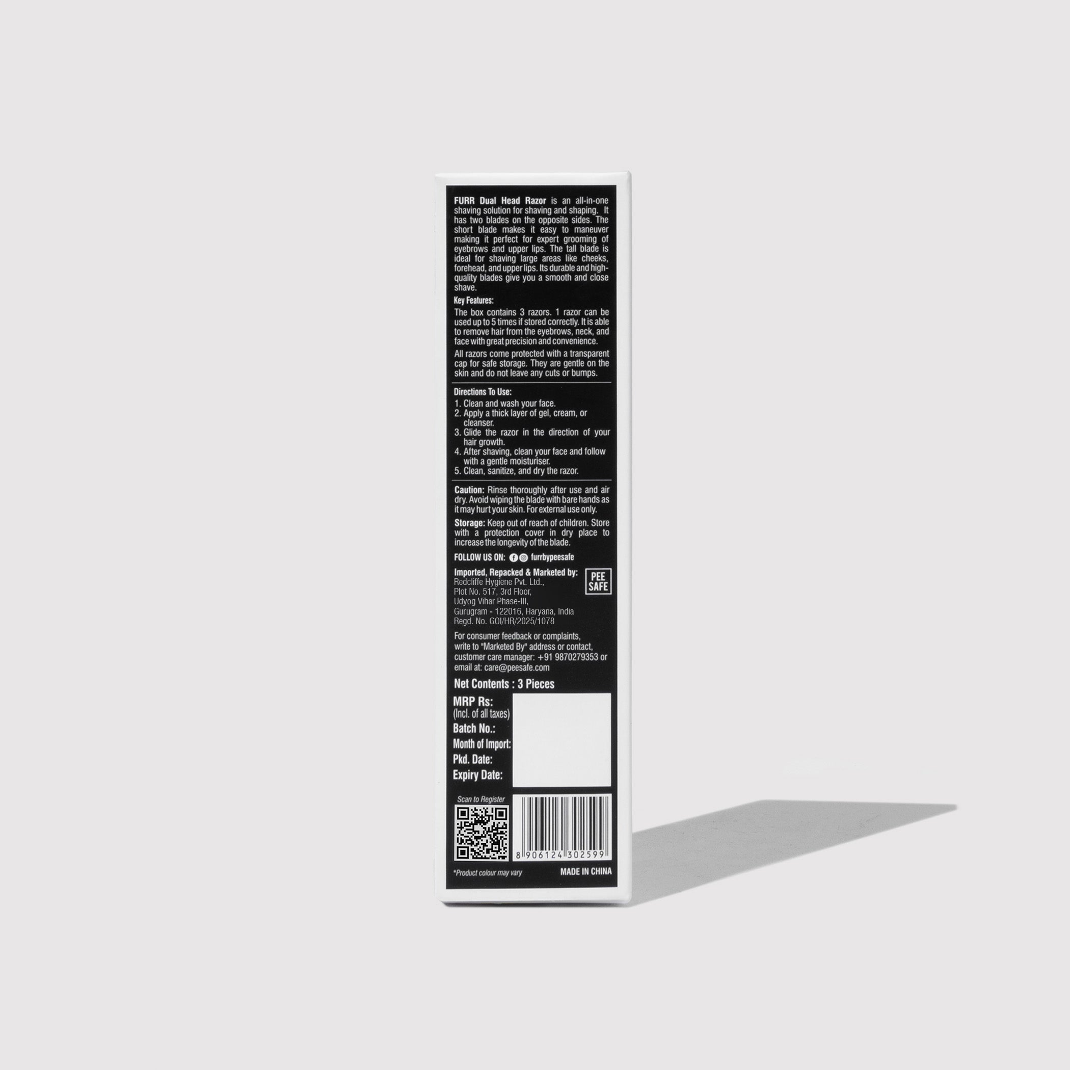 Furr Dual Head Face Razor For Women (3N)