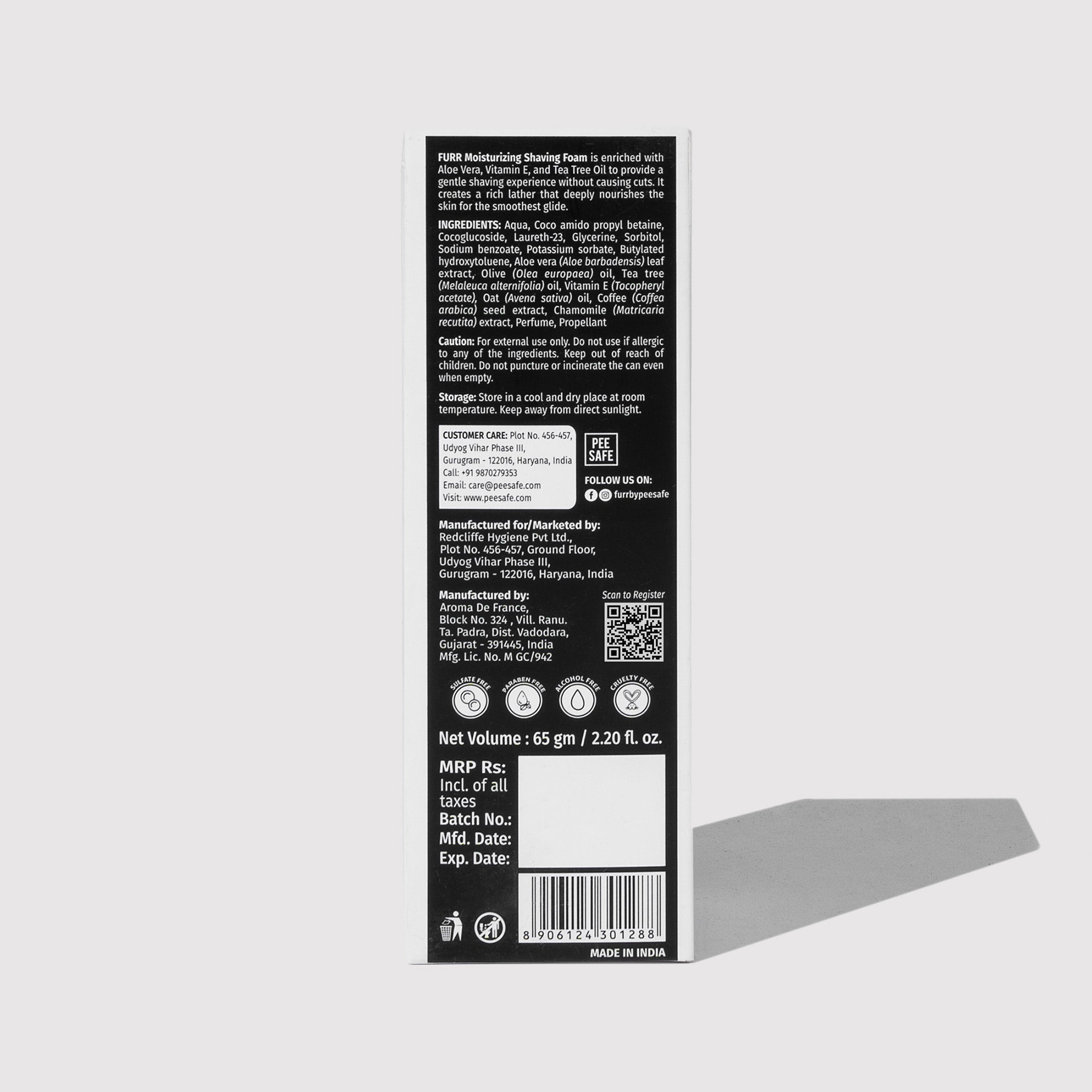 Furr Moisturizing Shaving Foam (65 GM)
