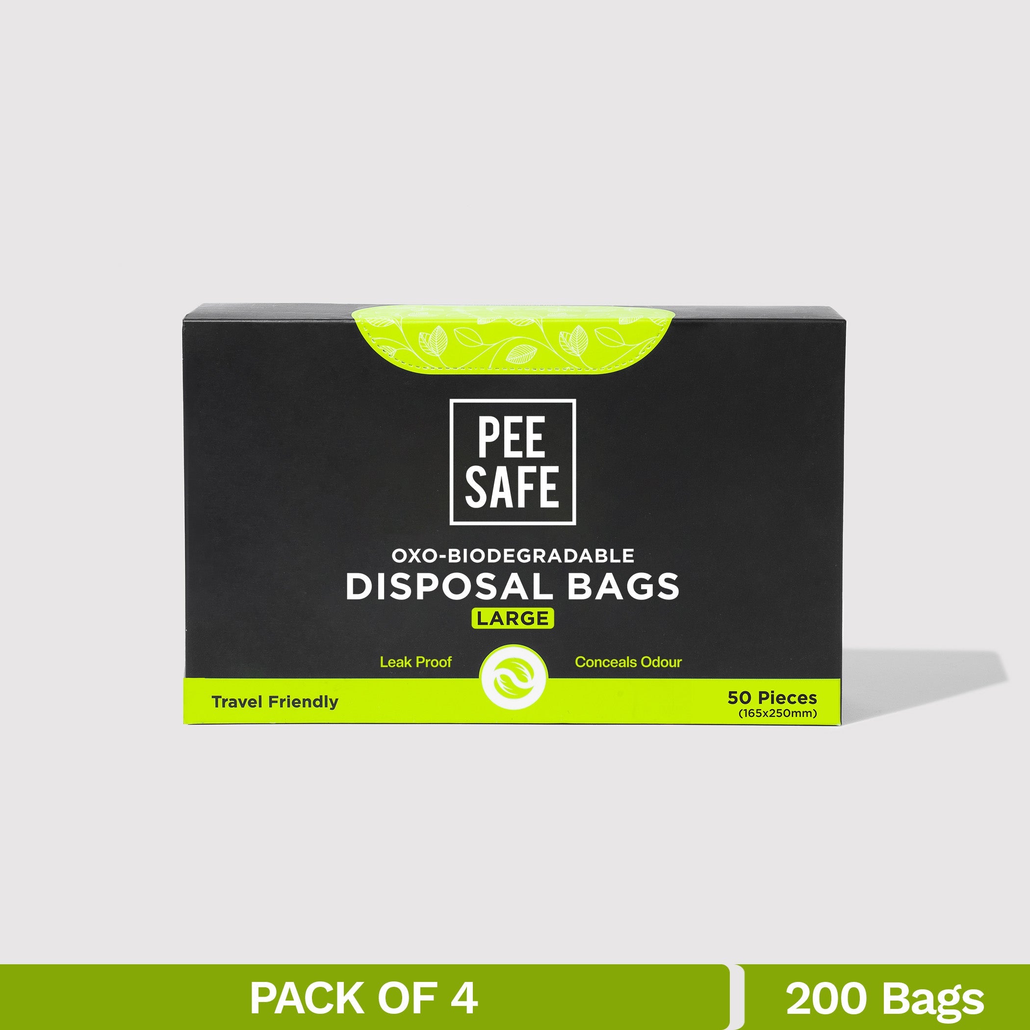 Pee Safe Oxo-Biodegradable Disposable Bags (Pack of 4)